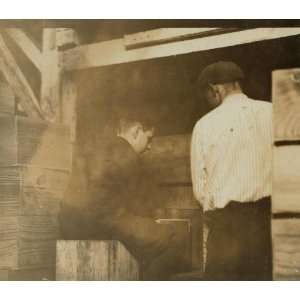   boys at the filling machine in Cannons Cannery, Bridgeville, Del