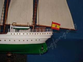 28.1 J.S.Elcano Spanish Tall Ship Boat Model Wood NEW  