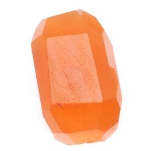  Orange carnelian Gemstone Faceted Nugget Beads 15 25mm (4 