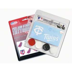  Minnesota Twins Face Paint and Tattoo Pack: Sports 