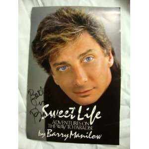   : Sweet Life Book Card Signed by Barry Manilow: Barry Manilow: Books