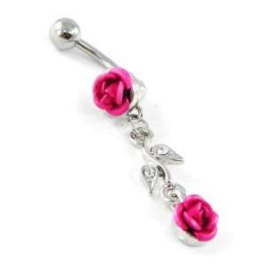 Body piercing Rosa Romantica pink.