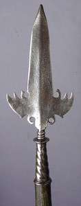 RARE C.1760 AMERICAN/ENGLISH INFANTRY SPONTOON HALBERD  