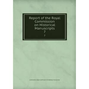   Great Britain. Royal Commission on Historical Manuscripts: Books