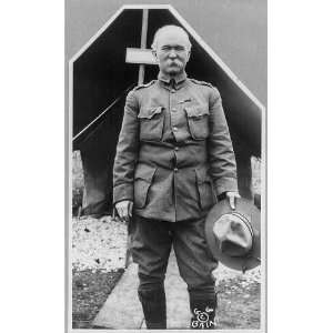  General William Harding Carter,in uniform in front of tent 