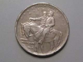 1925 Stone Mountain Comm. US Half Dollar. Civil War theme  Jackson 