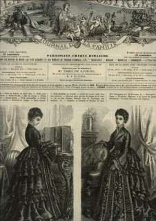 ORIGINAL MODE ILLUSTREE June 1st,1873+colored print    