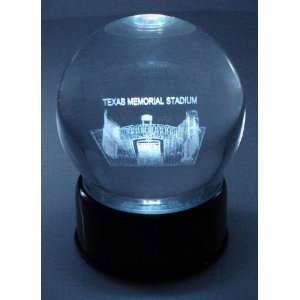  TEXAS LONGHORNS LIGHTED ETCHED GLASS STADIUM GLOBE: Sports 