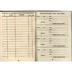 German WWII Luftwaffe Soldier Identity & Payment Book: Soldbuch