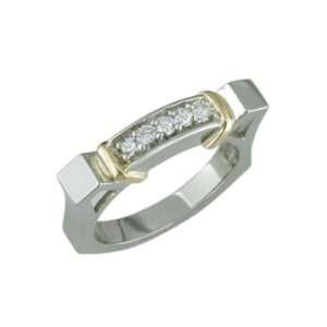  Fuyoko   size 5.50 14K Gold Fancy Diamond Ring Jewelry