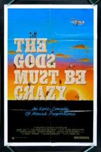 THE GODS MUST BE CRAZY * 1SH ORIG MOVIE POSTER 1980  