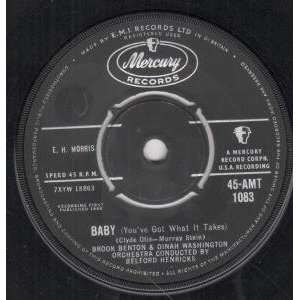    BABY 7 INCH (7 VINYL 45) UK MERCURY 1960 BROOK BENTON Music