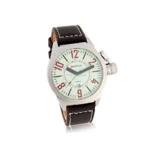  Stylish PU Leather Band Wrist Watch Green 