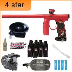 Invert Mini 4 Star Nitro Paintball Gun Package   Dust Red  