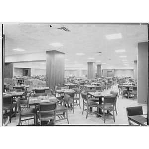   Building, Radio City, New York City. Esso employees dining room I 1948