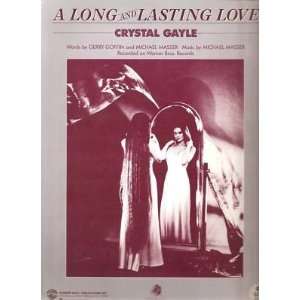  Sheet Music A Long Lasting Love Crystal Gale 127 