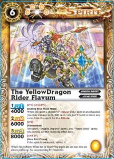 Battle Spirit Foil Rare The YellowDragonRider Flavum X1  