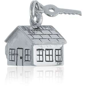   Sterling Silver House and Key Charm Z 9320 Itâ?TMs Charming Jewelry