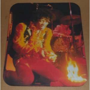  JIMI HENDRIX Guitar On Fire COMPUTER MOUSE PAD: Everything 