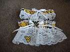 west virginia football college wedding bridal garters $ 20 00