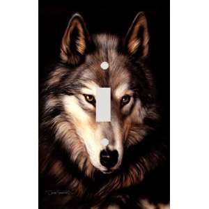  Wolf Portrait Decorative Switchplate Cover: Home 