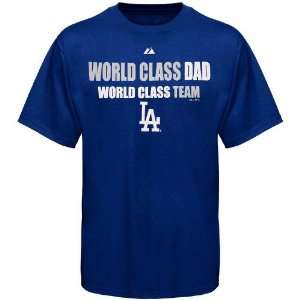 Majestic L.A. Dodgers Royal Blue World Class Dad T shirt:  