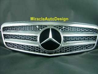   FRONT GRILLE (CHROME) FOR 2009 2012 MERCEDES BENZ W212 E CLASS  