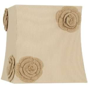   Tan Rosette Trim Square Shade 9/9x10/10x10 (Spider)