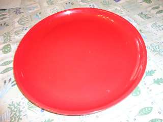 HALL RED CRAB SERVING PLATE & 3 CRAB SHELLS  