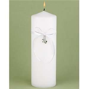 Hearts Desire White Unity Candle
