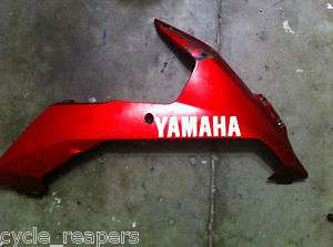 07 08 Yamaha R1 LEFT LOWER SIDE FAIRING RED  