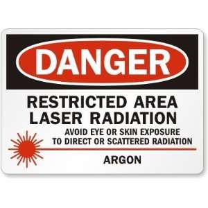 Danger: Restricted Area Laser Radiation Avoid Eye Or Skin Exposure To 
