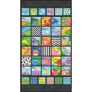  Baby Geniuses Grow Up Panel Black Fabric By The Each: Arts 