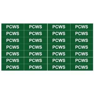 PCWS (Process Cooling Water Supply) Pipe and Water Labels 