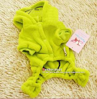 Pet Dog Puppy apparel cloth warm Frog Coat XXS/XS/S/M/L  