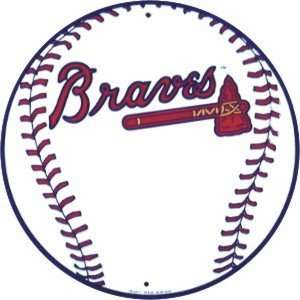  Atlanta Braves Metal Circle Sign *SALE*: Sports & Outdoors