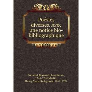   de, 1744 1784,Martin, Henry Marie Radegonde, 1852 1927 Bonnard Books