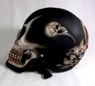 Skeleton Skull *DEATH* 3D Airbrush Motorcycle Helmet. NEW/M L XL
