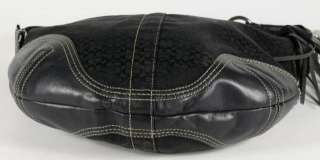 Coach Black Signature Hobo Soho Shoulder Bag Handbag Purse 2158  