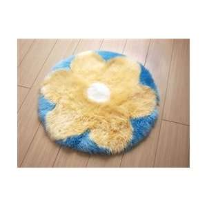  Bowron Fun Rugs Flower Sheepskin   2 5 x 2 5