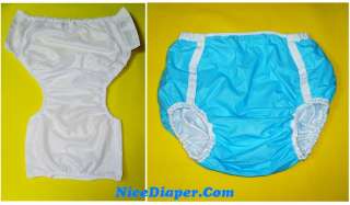 2213 incontinence Adult Diapers Baby Plastic Pants Blue  