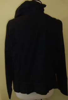 NWOT XCVI Black long sleeve ruffle collar jacket 1X  
