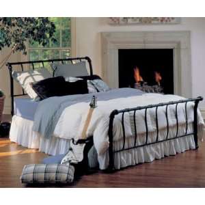  Janis Sleigh Bed in Textured Black (King)   Low Price 