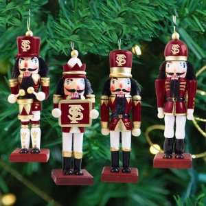  Florida State   Nutcracker Ornament (4 pack) Sports 