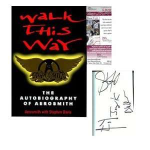    Aerosmith Autographed Walk This Way Book