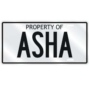  NEW  PROPERTY OF ASHA  LICENSE PLATE SIGN NAME: Home 