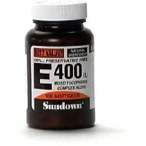   Vitamin E, 400 IU, with dl alpha and Natural d alpha, 100 Softgels