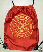 FIREFIGHTER 14x17 SPORTS BAG W/ DRAWSTRING BACKPACK  