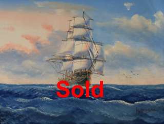 Clearance Sale Sail Ship, $12.99 Each, 12x16 Low S&H  