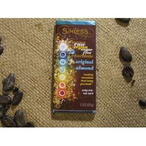 CHOCOLATE BAR   ORGANIC RAW VEGAN SUGAR FREE   ORIGINAL ALMOND   55% 